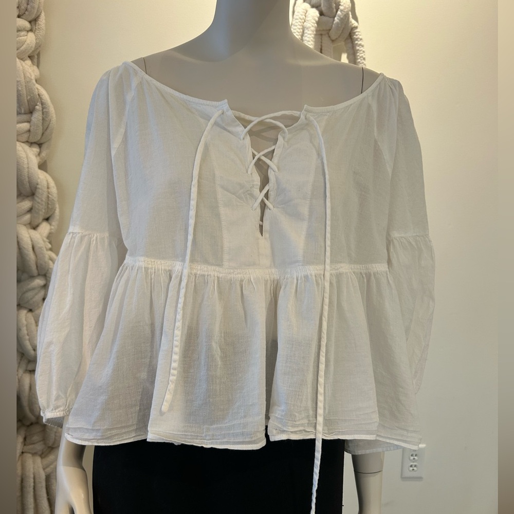 White Apiece Apart Blouse